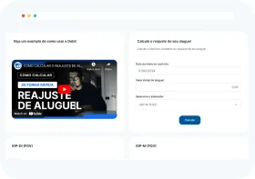 Calculadora de reajuste de aluguel