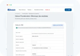 Cálculo previdenciário de diferenças